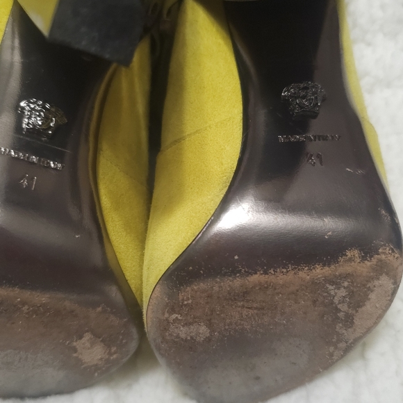 Versace Suede Boots Sz 41 - Picture 5 of 8